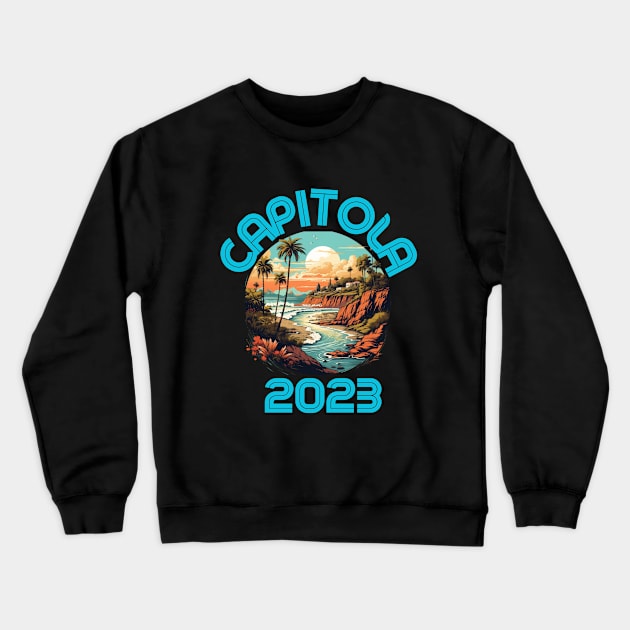 Capitola Crewneck Sweatshirt by BukovskyART